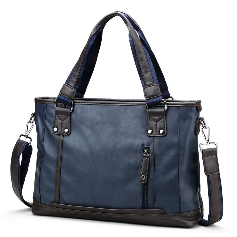 Sac ordinateur homme 14 pouces, cabas simili cuir à bandoulière