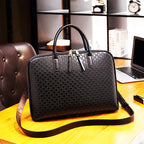 Sac ordinateur cuir femme à double zip, de 11 à 15,6 pouces