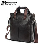 Sac ordinateur cuir homme vertical à poignées et bandoulière