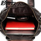 Sac ordinateur cuir homme vertical à poignées et bandoulière