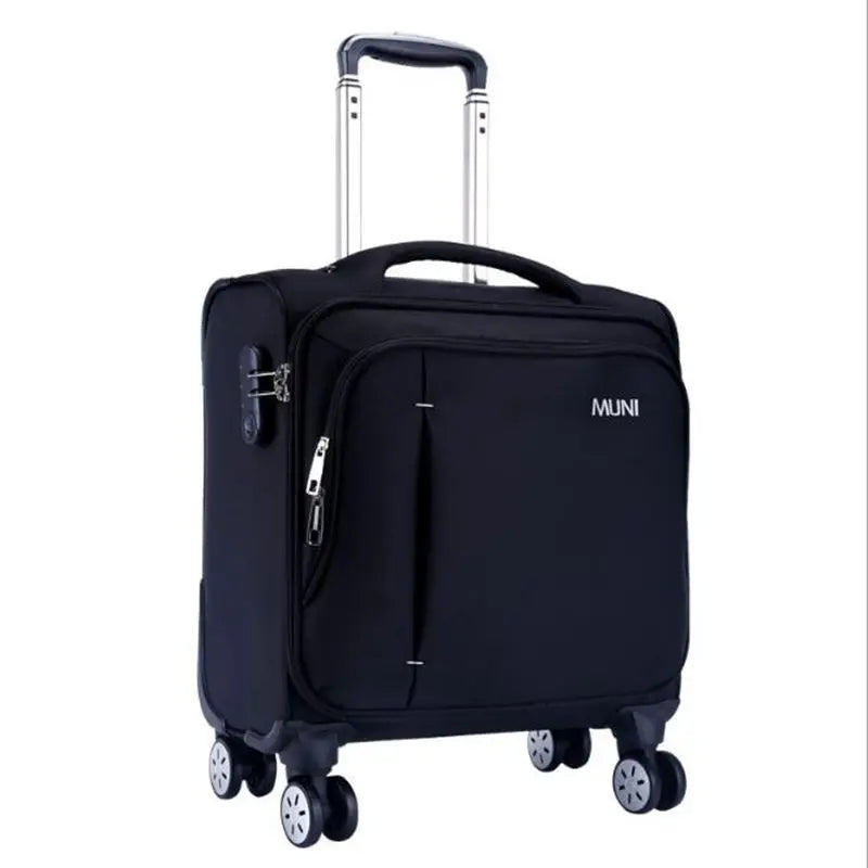 Trolley ordinateur en toile oxford, 4 roues pivotantes et 8 modèles