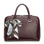 Sac ordinateur femme en cuir lisse, croco ou prince-de-galles
