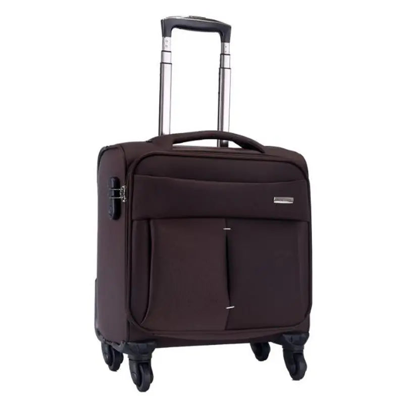 Trolley ordinateur en toile oxford, 4 roues pivotantes et 8 modèles