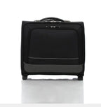 Trolley ordinateur homme en toile oxford noire, format 40 x 33 cm