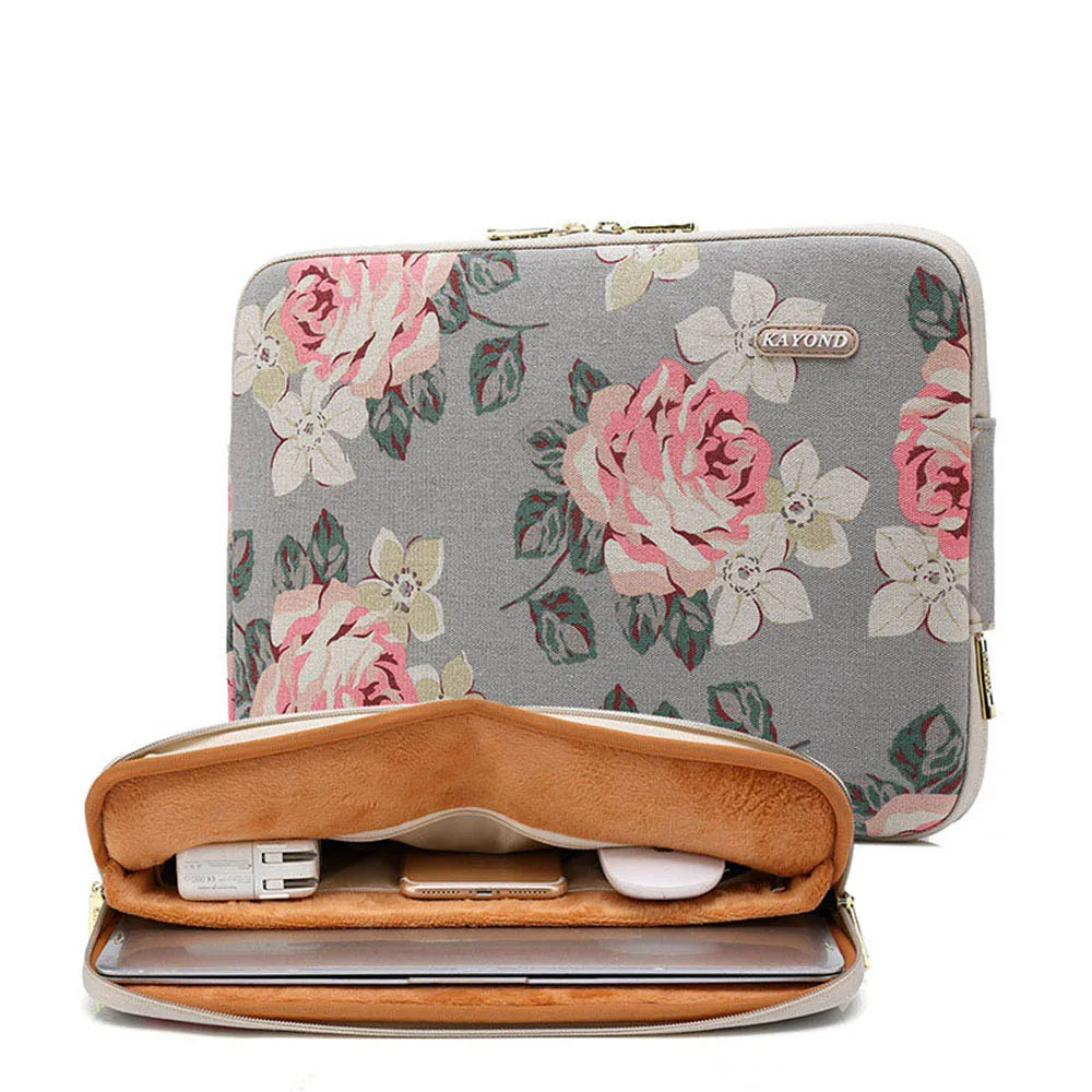 Pochette ordinateur femme imprimée, poche avant, de 11 à 17 pouces