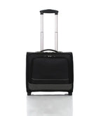 Trolley ordinateur homme en toile oxford noire, format 40 x 33 cm