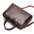 Sac ordinateur femme en cuir lisse, croco ou prince-de-galles