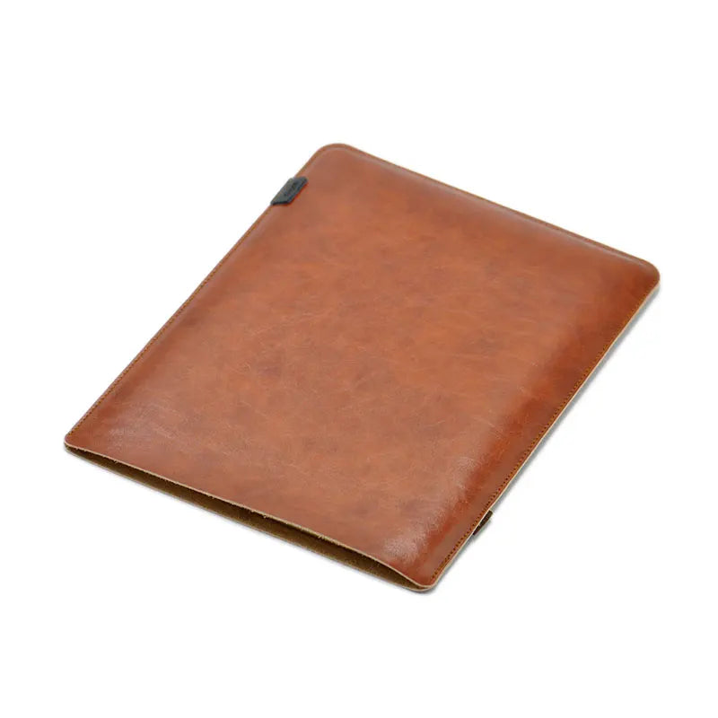Housse ordinateur fine en simili cuir microfibre, 12 à 16 pouces