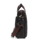 Sac ordinateur cuir homme vertical à poignées et bandoulière