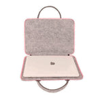 Pochette ordinateur en feutrine à anses, 11, 13 ou 15 pouces