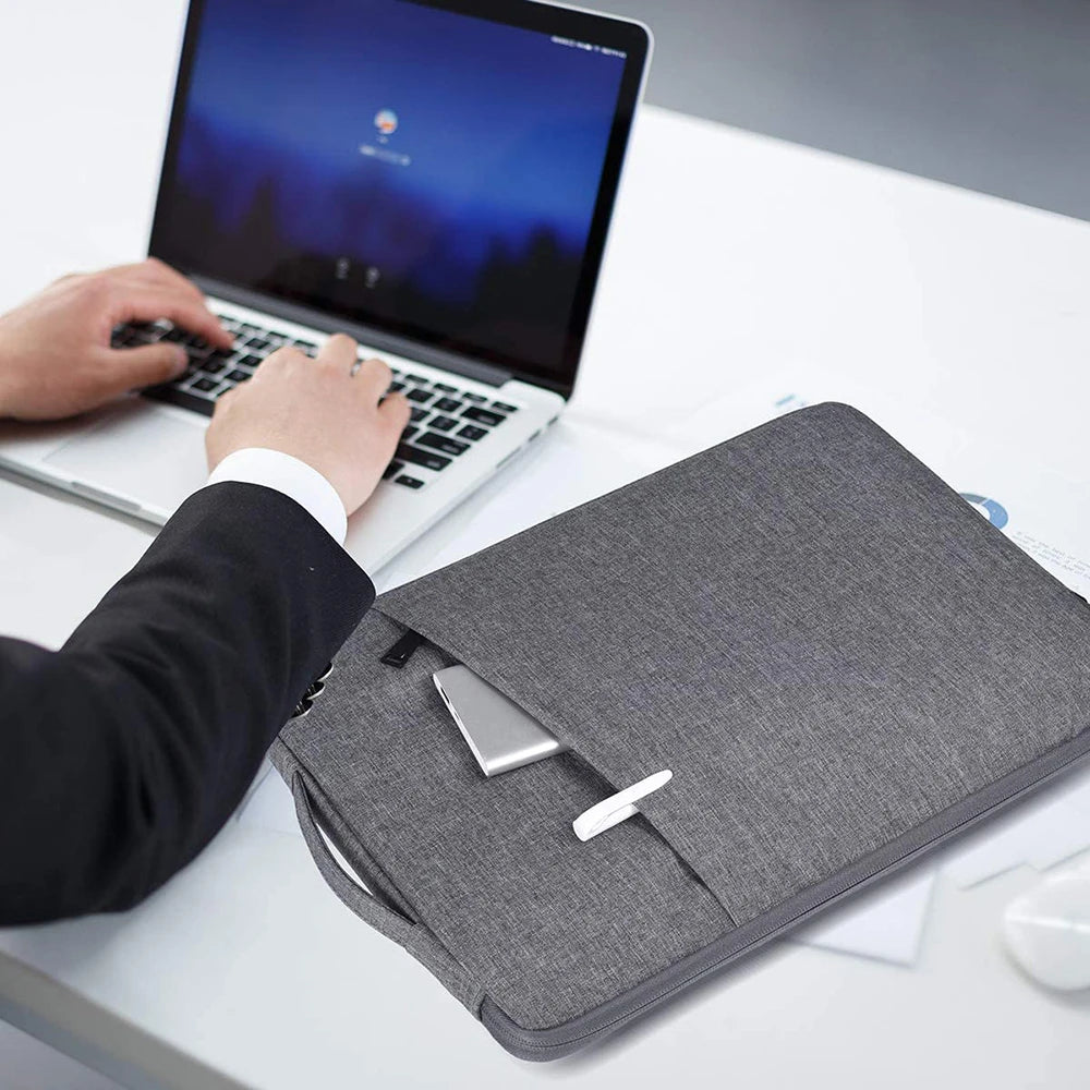 Pochette ordinateur à poignée et mousse 5 mm, de 13,3 à 16 pouces