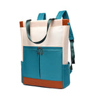 Sac à dos ordinateur femme à anses de cabas, toile oxford colorée
