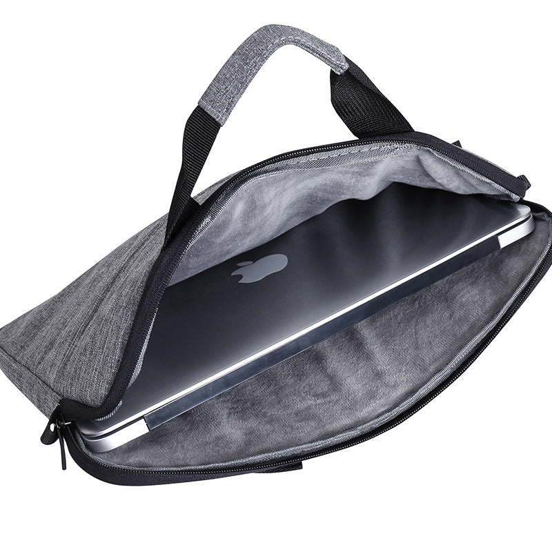 Pochette ordinateur ultra-fine avec poignée, bandoulière en option