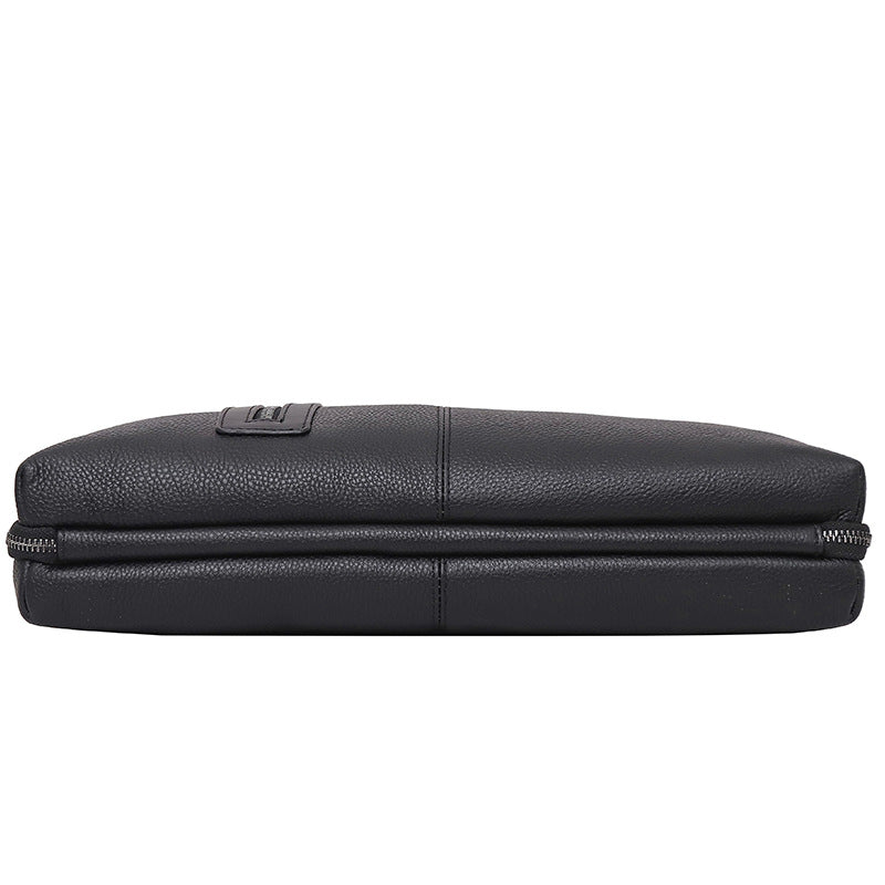Sacoche ordinateur cuir homme 15 pouces, cuir de vache grainé
