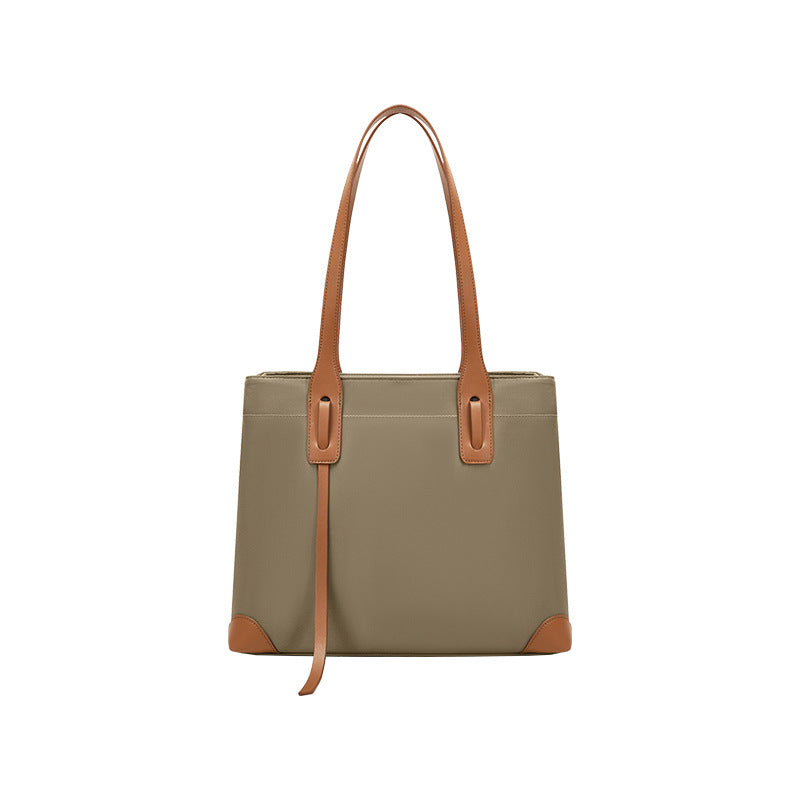 Sac ordinateur femme cabas en nylon à poche ordinateur amortie
