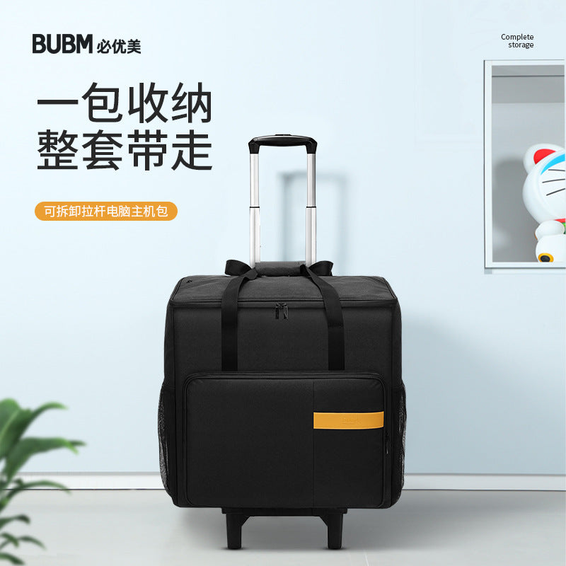 Trolley ordinateur pour tour et écran de bureau, 24 ou 27 pouces