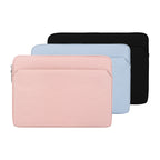 Pochette ordinateur fine en toile façon lin, 13,3 à 16,2 pouces