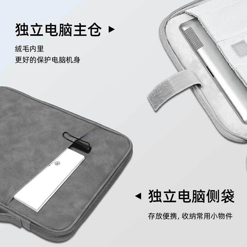 Pochette tablette 11 ou 13 pouces à compartiments, ouverture à plat