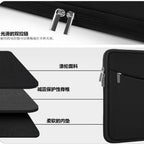 Pochette ordinateur polyester à poche zippée, de 13 à 17 pouces