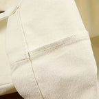 Sac ordinateur femme en toile écrue, cabas imprimé chat ébouriffé