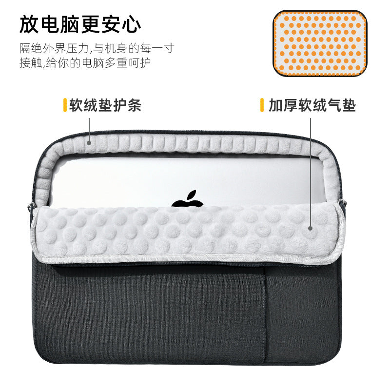 Pochette ordinateur en toile oxford, poche avant, 12 à 18,2 pouces