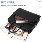 Sacoche ordinateur cuir homme 13 pouces, cuir de vache grainé