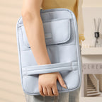 Pochette ordinateur verticale matelassée à anses, 13 et 14 pouces