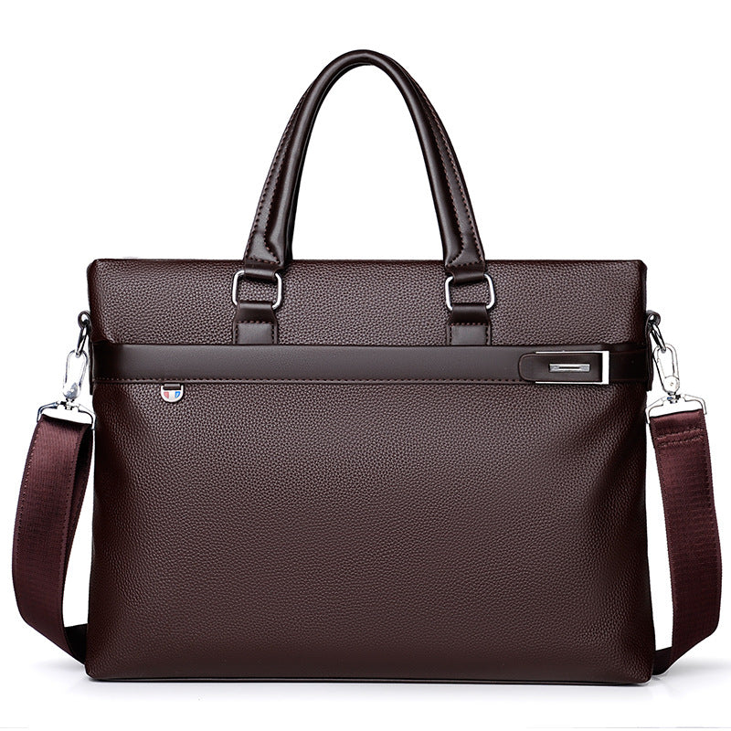 9090-3 Bolsa única marrom estilo horizontal