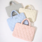 Pochette ordinateur femme matelassée 15,6 pouces, anses gonflées