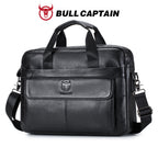 Sacoche ordinateur cuir homme 16 pouces, bandoulière amovible