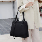 Sac ordinateur femme cabas en nylon à poche ordinateur amortie