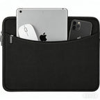 Pochette ordinateur polyester à poche zippée, de 13 à 17 pouces