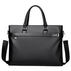 Sacoche ordinateur homme 14 pouces en simili cuir grainé