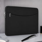 Pochette ordinateur polyester à poche zippée, de 13 à 17 pouces
