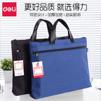 Sacoche ordinateur à main en toile, porte-documents A4 zippé