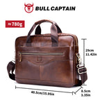 Sacoche ordinateur cuir homme, porte-documents vache 16 pouces