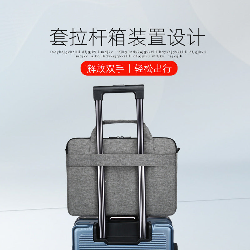 Sacoche ordinateur déperlante 13 à 15,6 pouces, passant trolley