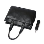 Sacoche ordinateur cuir homme 15 pouces, anses et bandoulière