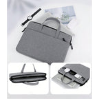 Pochette ordinateur 14 pouces à poignées en polyester, 4 modèles