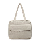 Sac ordinateur femme matelassé 14 pouces, cabas en nylon