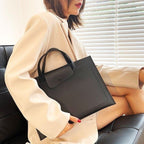 Pochette ordinateur simili cuir à anses, 13 ou 14 pouces