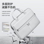 Sacoche ordinateur simili cuir 15,6 pouces avec passant trolley