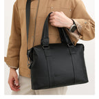 Sacoche ordinateur cuir homme 14 pouces en cuir de vache grainé