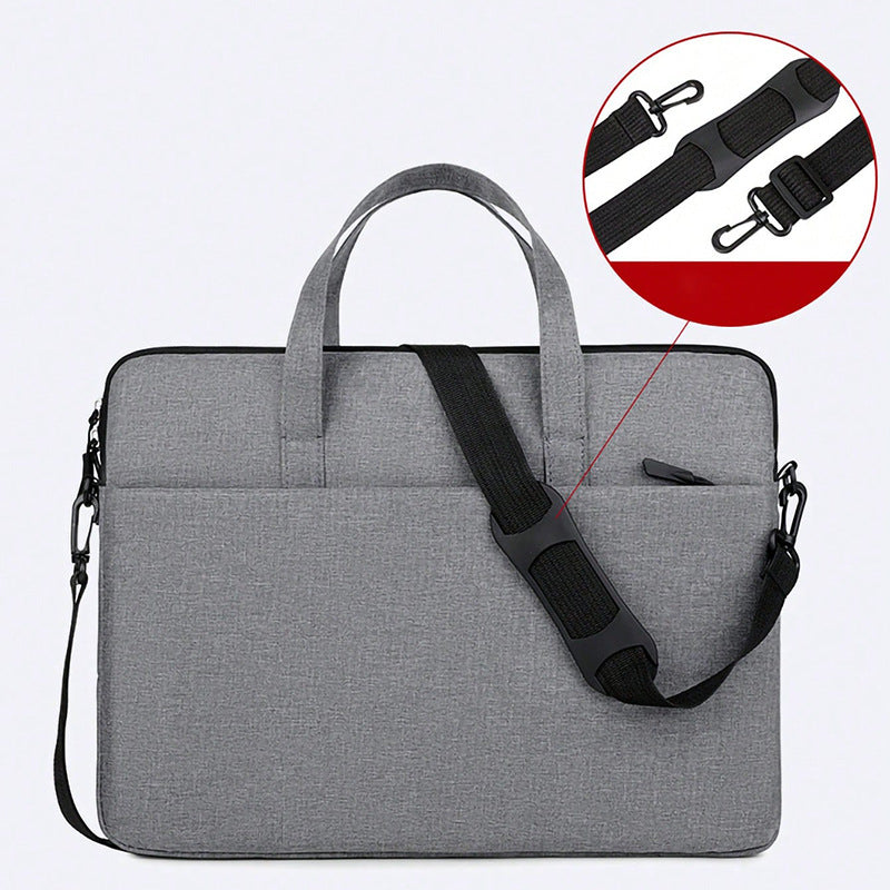 Pochette ordinateur 14 pouces à poignées en polyester, 4 modèles