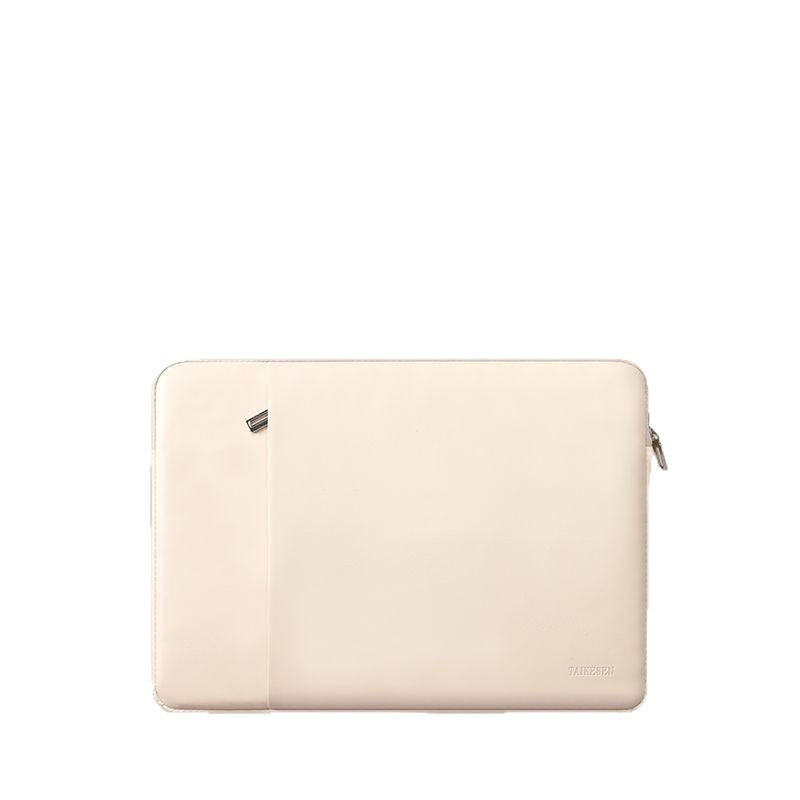 Pochette ordinateur simili cuir doublée peluche, de 11 à 16 pouces