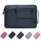 Pochette ordinateur à trois poches zippées et poignée, 12 à 16 pouces