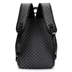 Sac à dos ordinateur 15 pouces homme en simili cuir noir uni