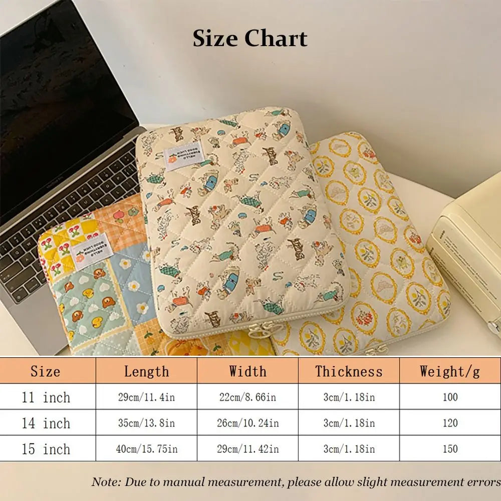 Pochette ordinateur femme matelassée imprimée, 11 à 15 pouces