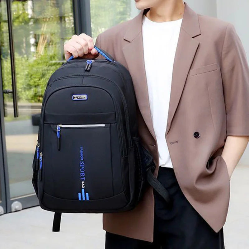 Sac à dos ordinateur 5 compartiments, liseré réfléchissant
