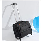 Trolley ordinateur 15,6 pouces en toile oxford, 4 roulettes